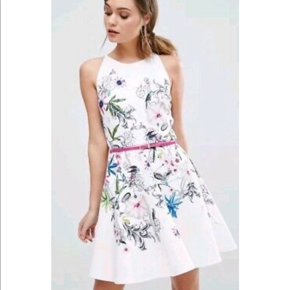 ❗️Ted Baker ❗️Passion Flowers Skater Dress